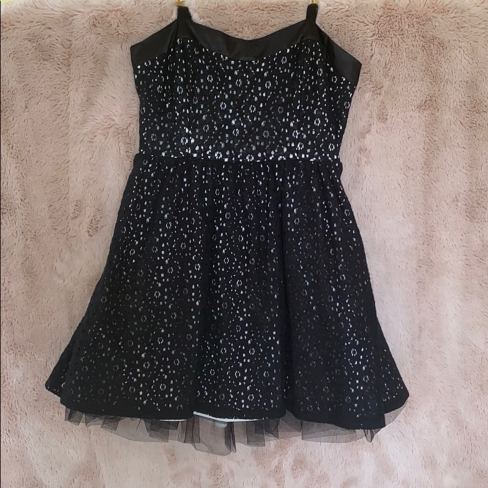 F21 Black Eyelet Dress
